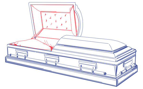 Гроб иллюстрация
