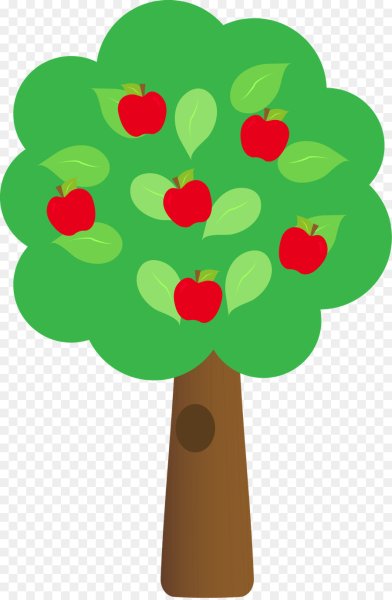 Дерево яблоня раскраска