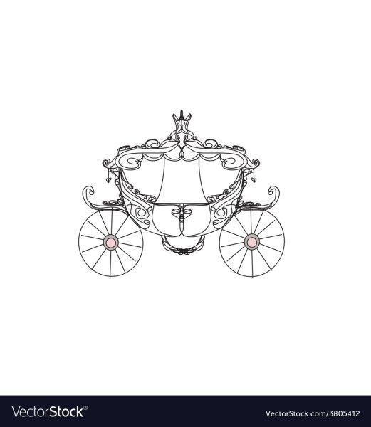 Карета для Золушки рисование