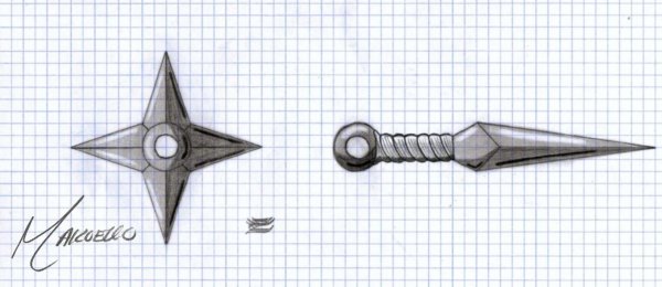 Кунай из Наруто чертё ж