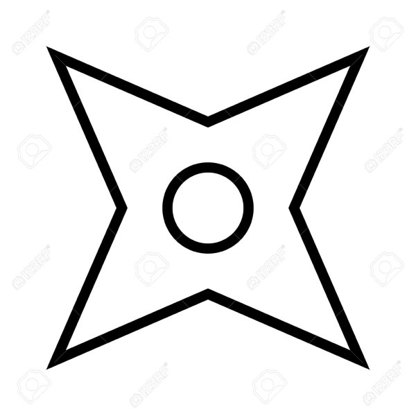 Чертеж сюрикена