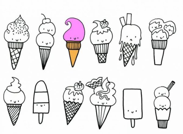 Рисунки для срисовки маленькие и легкие