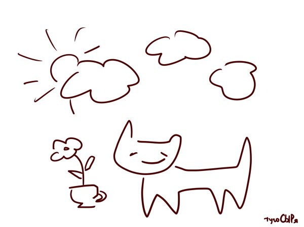 Нарисованная нарисованная поделенная