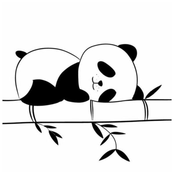 Эскиз тату Панда маленькая