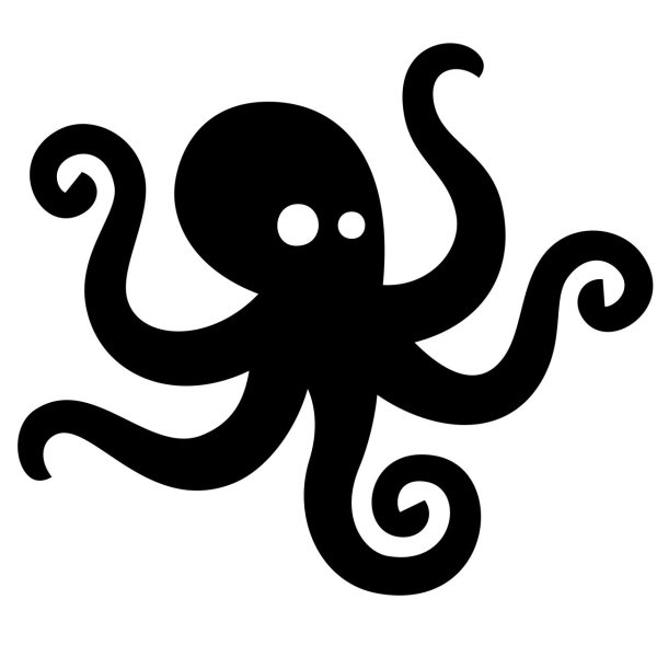 Осьминог для срисовки