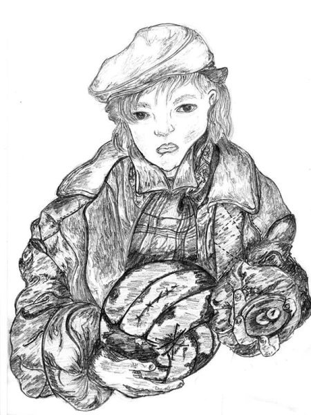 Отверженные Гаврош и офицер