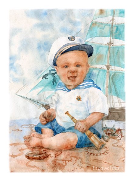 Портрет в морской тематике