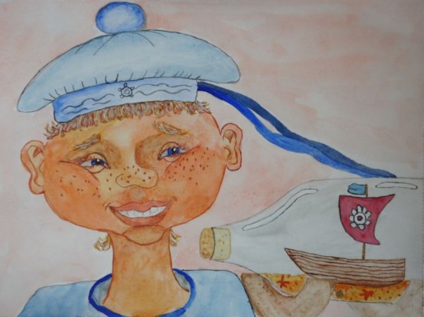 Рисование моряк