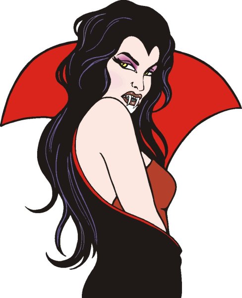 Девушка вампир арт