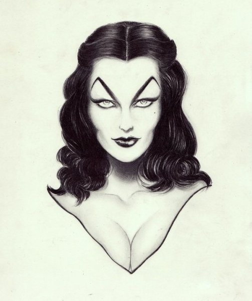 Вампир страшный рисунок