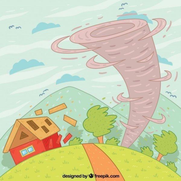 Нарисовать ураган