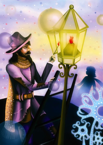 Маленький принц Планета фонарщика