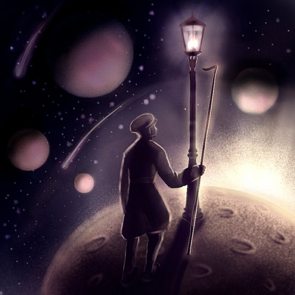 Маленький принц Планета фонарщика
