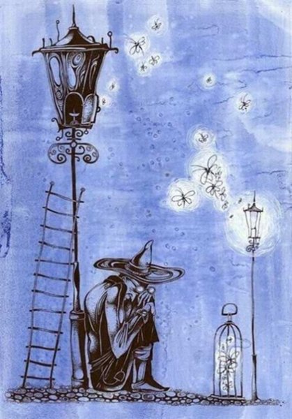 Ганс христиан Андерсен старый уличный фонарь