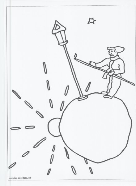 Планета маленького принца раскраска