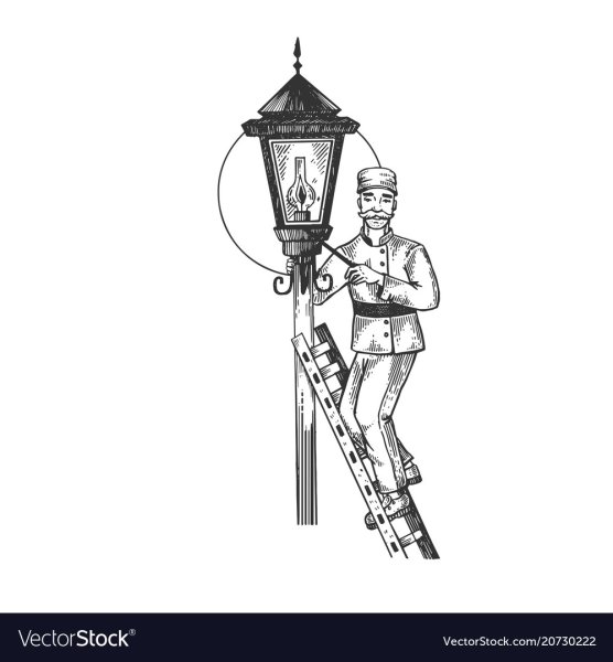 Фонарщик вектор