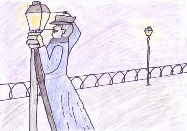 Фонарщик рисунок