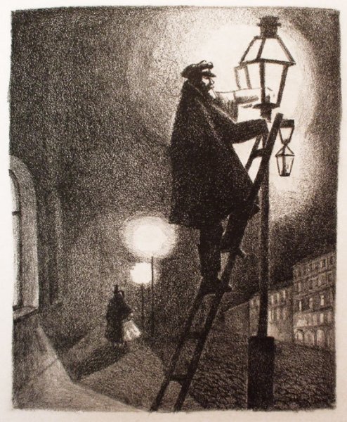 Фонарщик 18 век Санкт-Петербург