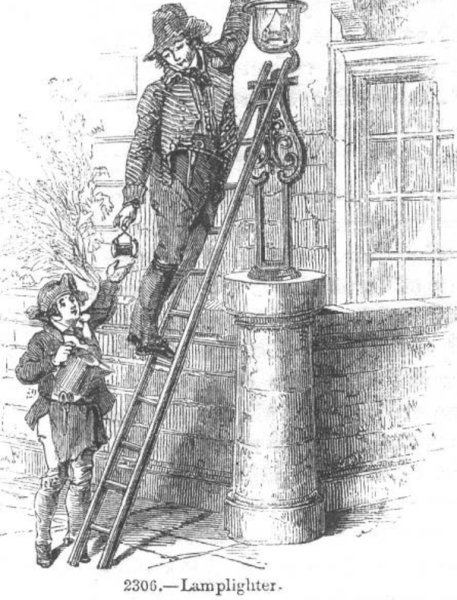 Фонарщик 19 века