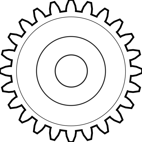 Шестеренка контур