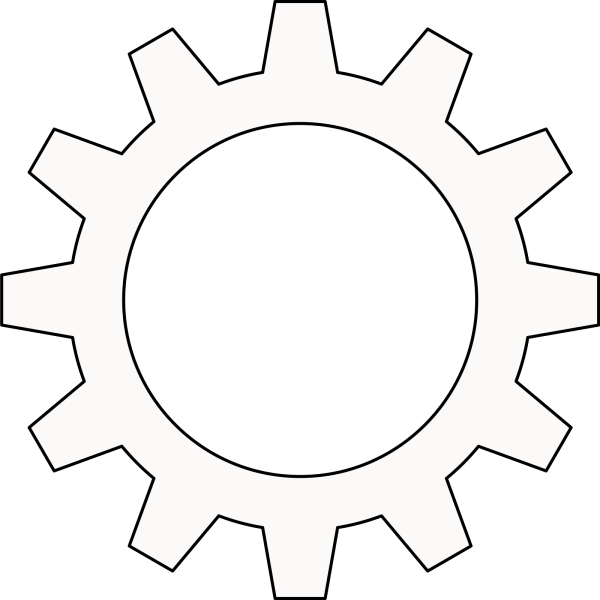 Трафарет "шестеренки"