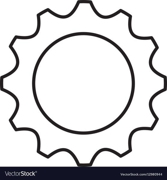 Шестеренки раскраска