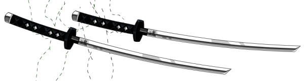 Рисовка катаны