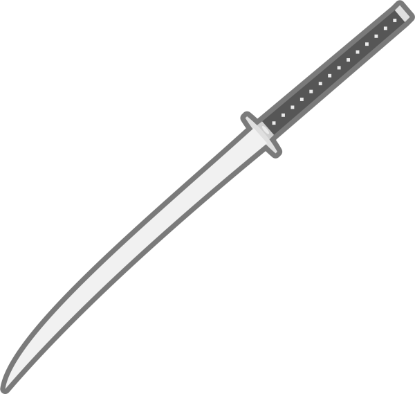 Самурайский меч мультяшный