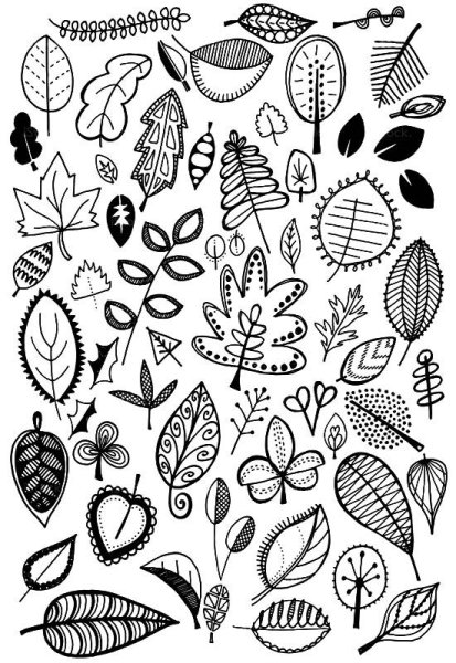 Стилизованные листья