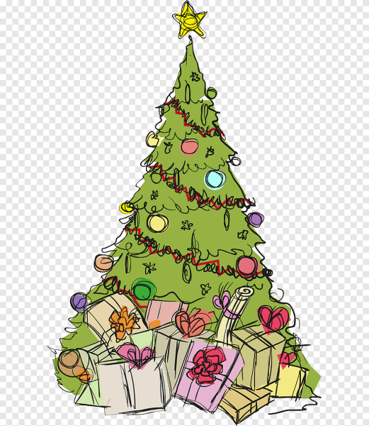 Трафарет "елка"