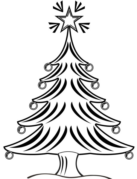 Красивая елочка раскраска