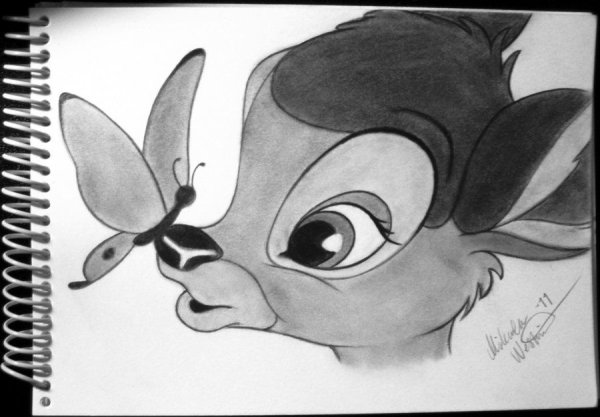 Нарисовать мультяшку