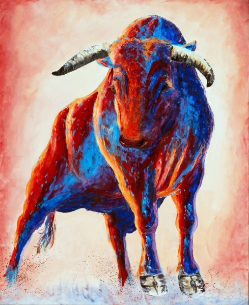 Бык живопись