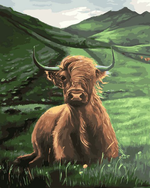 Быки фэнтези живопись