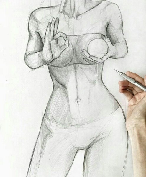 Мультяшные девушки карандашом