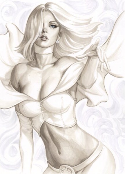 Тело карандашом