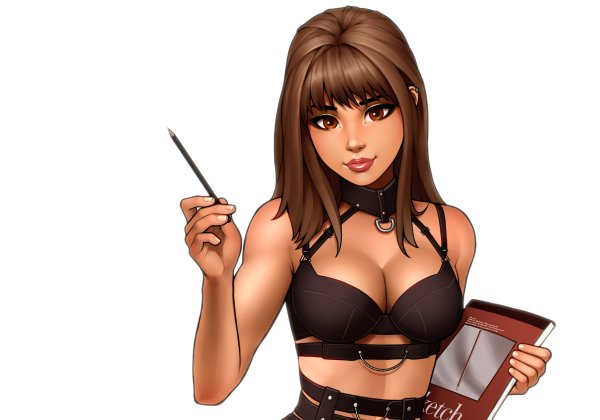 Силуэт женской груди