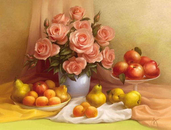 Художник Лакисова Анна розы