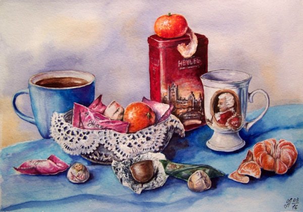 Натюрморт со сладостями