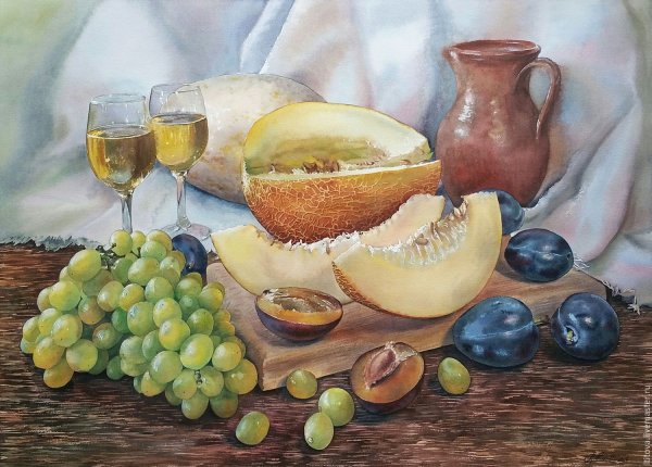 Андрияки натюрморт с виноградом