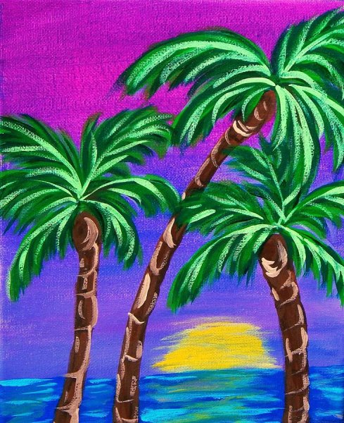 Рисование пальмы