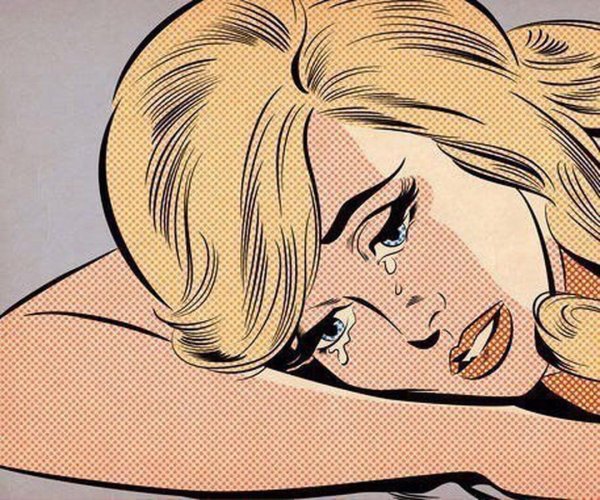 Поп арт плачущие девушки