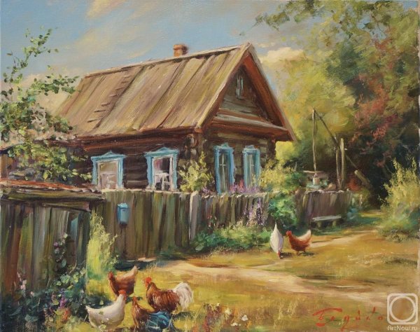 Олег Буцко картина деревня