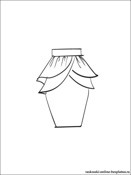 Рисунки для срисовки юбки