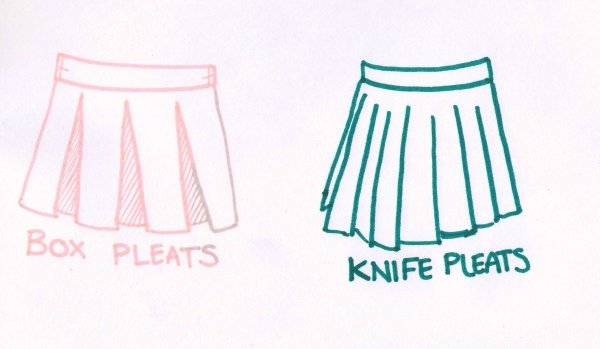 Складки на юбке туториал