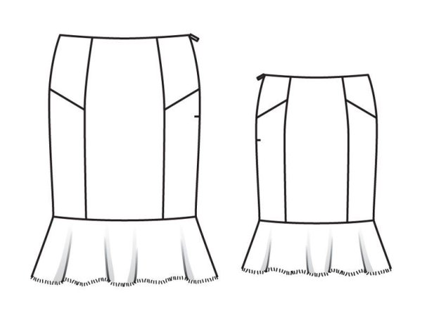 Эскиз юбки
