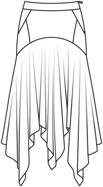 Эскизы длинных юбок