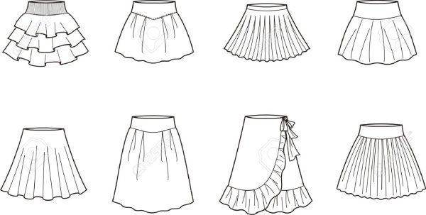 Эскизы юбок маленькие