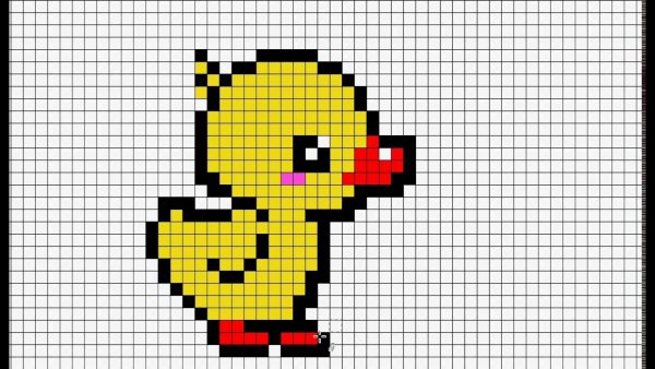 Рисование по пикселям для детей