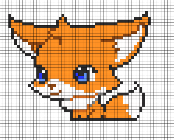 Рисунки по клеточкам животные